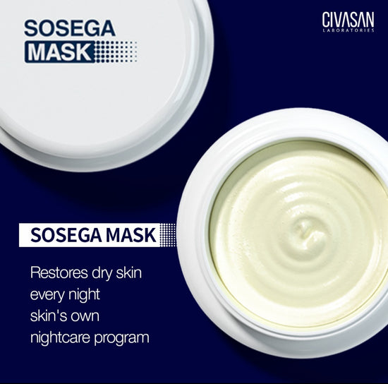 Civasan Sosega Mask, Professional Overnight Cream Mask, (30g x 3)